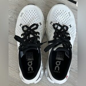 On Running Cloud X White Black Athletic Shoes